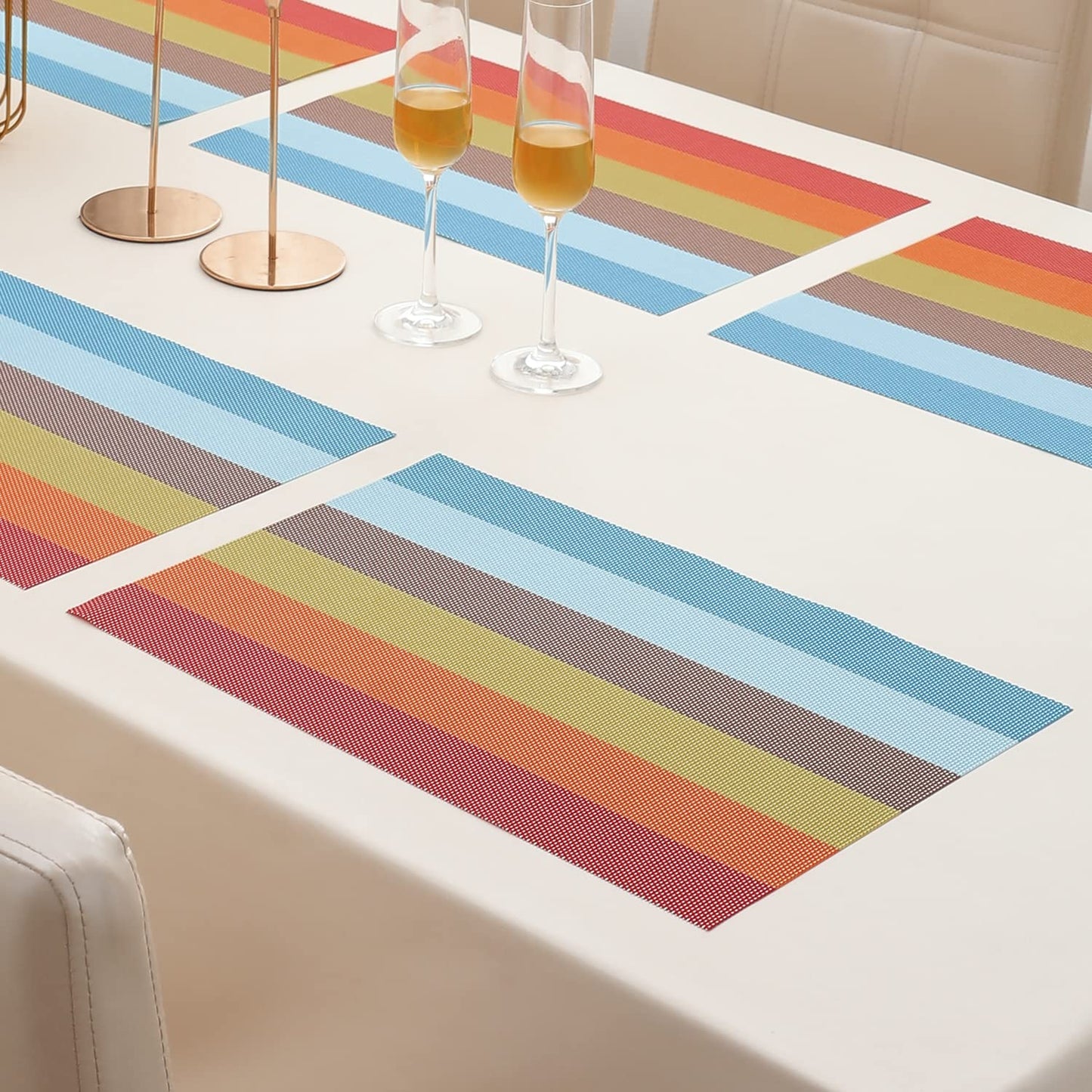 PVC Dining Table Mats, Multicolour