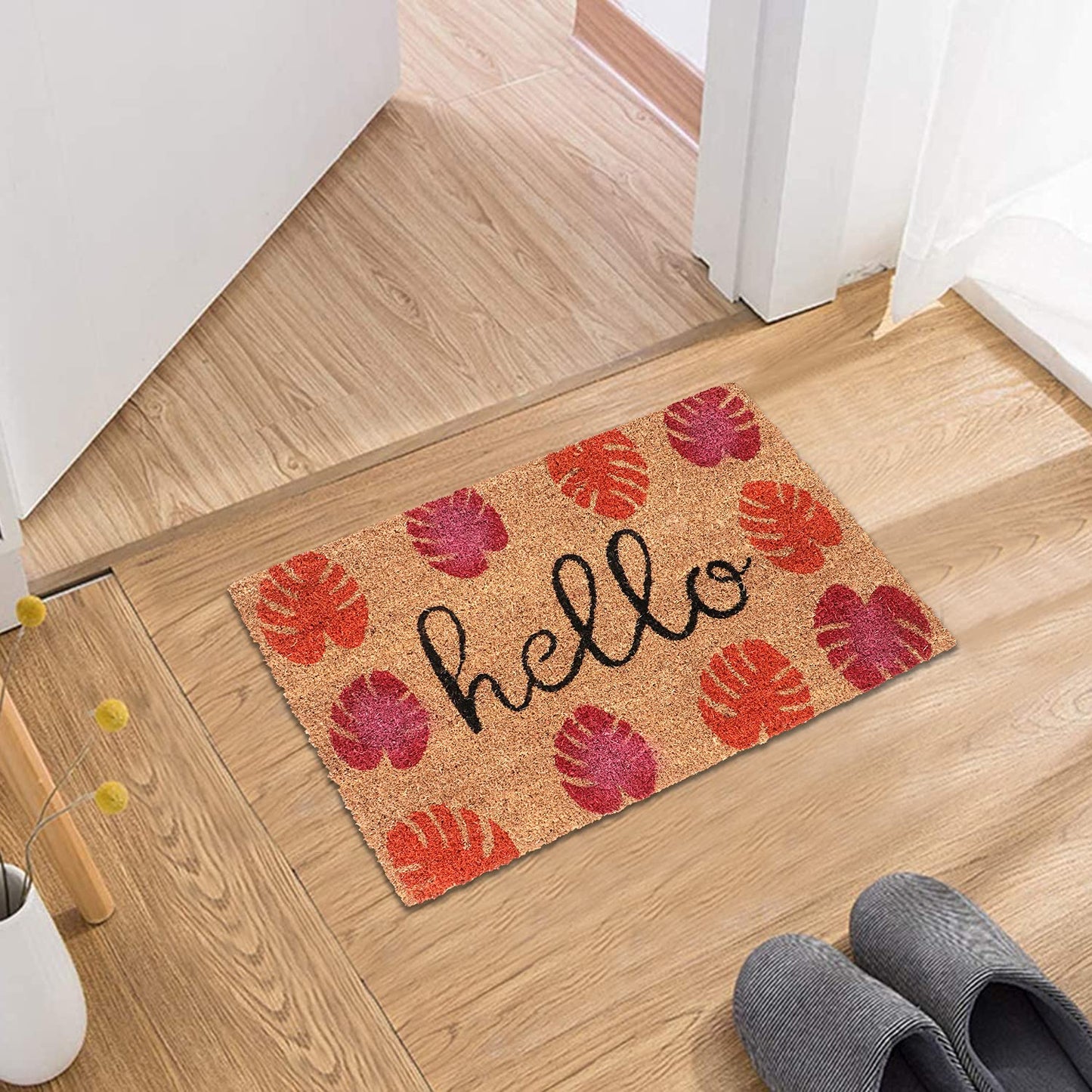 Coir Entrance Door Mat with Anti-Slip PVC Backing