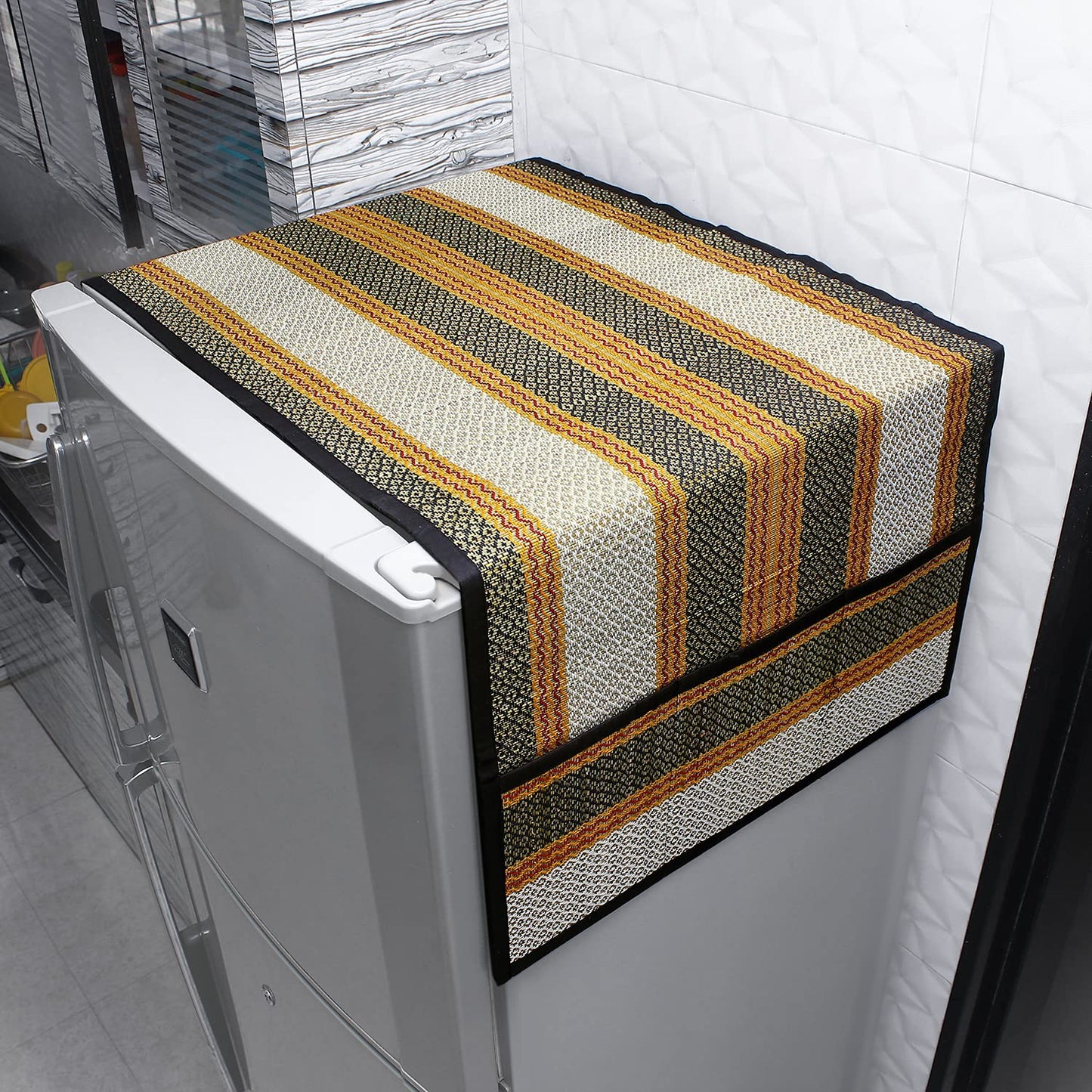 Buy Black Colour Fridge Top Cover online at HOKIPO