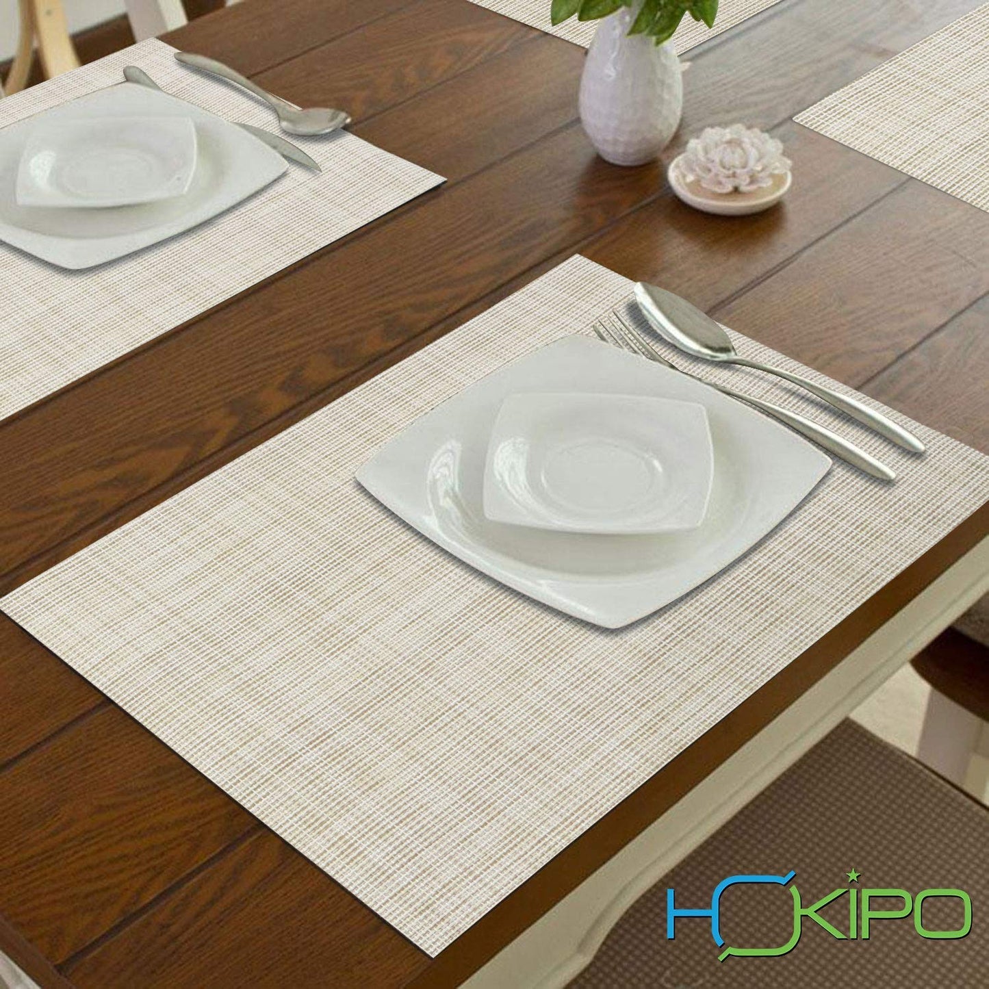 PVC Dining Table Mats, Beige