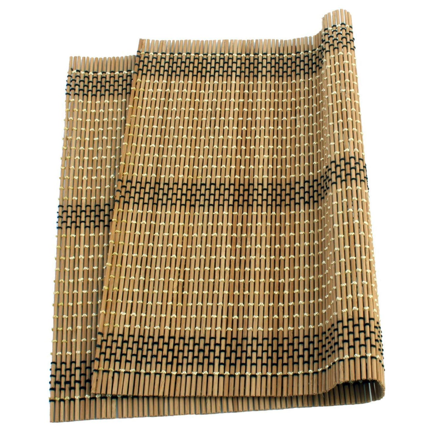 Heat Resistant Bamboo Table Mats Set of 6, 45 x 30cm, Tortilla Brown