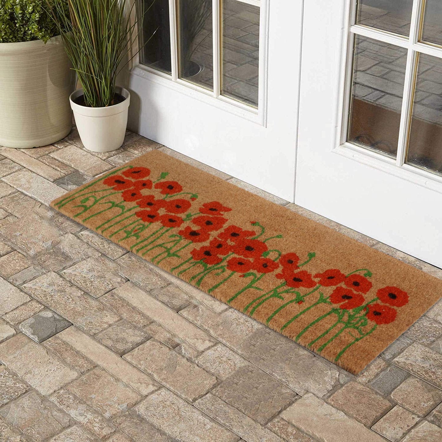 Coir Entrance Door Mat with Anti-Slip PVC Backing