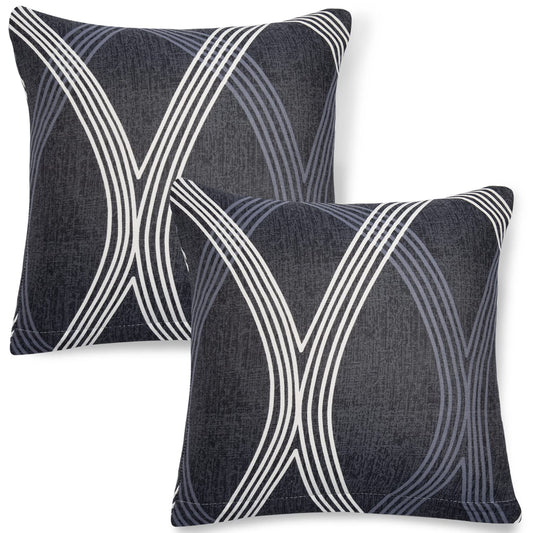 Cute Shadow Grey Printed square pillow covers online