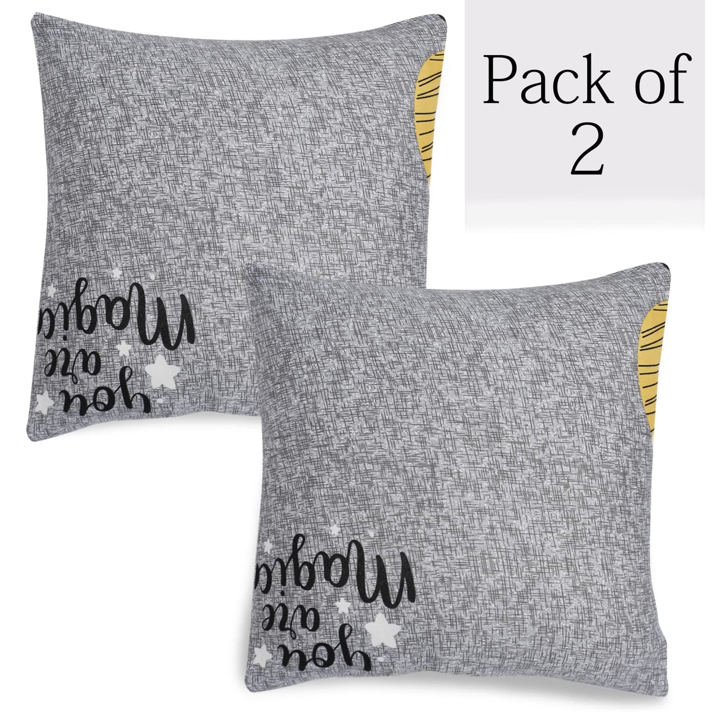 Grey Trees Printed 16 by 16 zippered square sofa pillow covers Set of 2