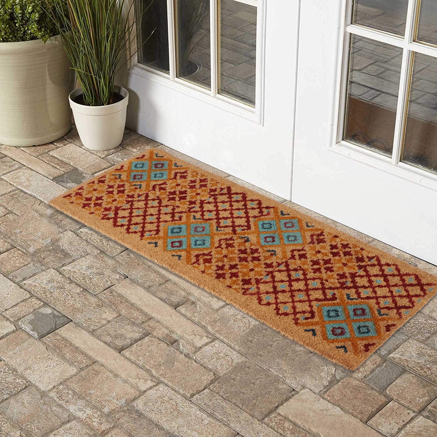 Coir Entrance Door Mat with Anti-Slip PVC Backing