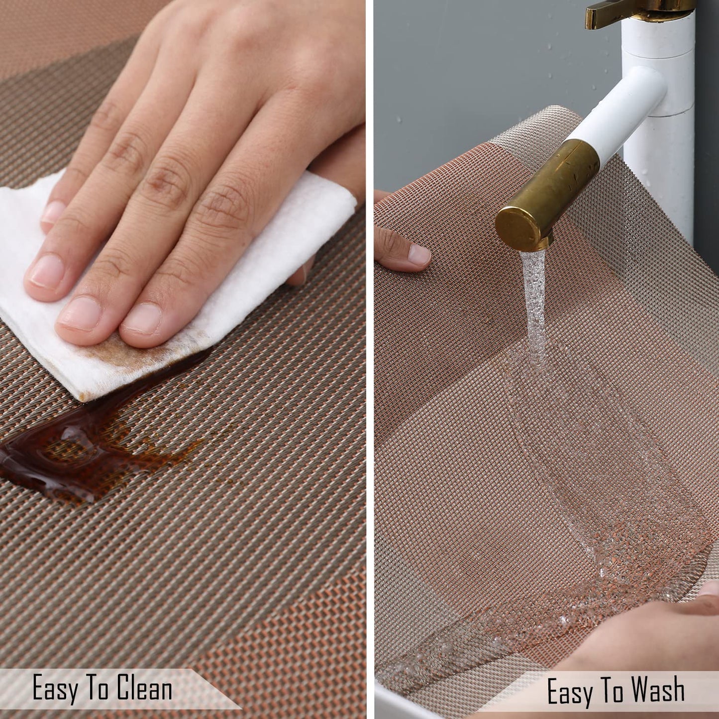 PVC Dining Table Mats, Metallic
