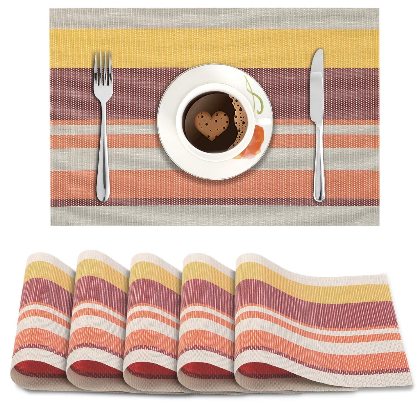 PVC Dining Table Mats, Multicolour