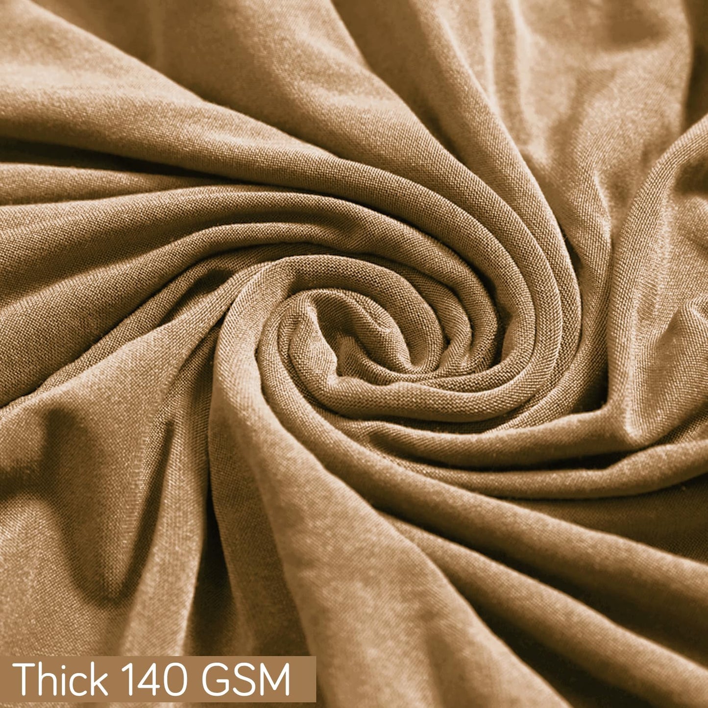 Gaming Stretchable Chair Cover for Computer Rotating Chair, Camel