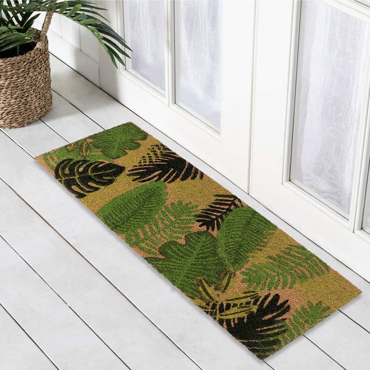 Coir Entrance Door Mat with Anti-Slip PVC Backing