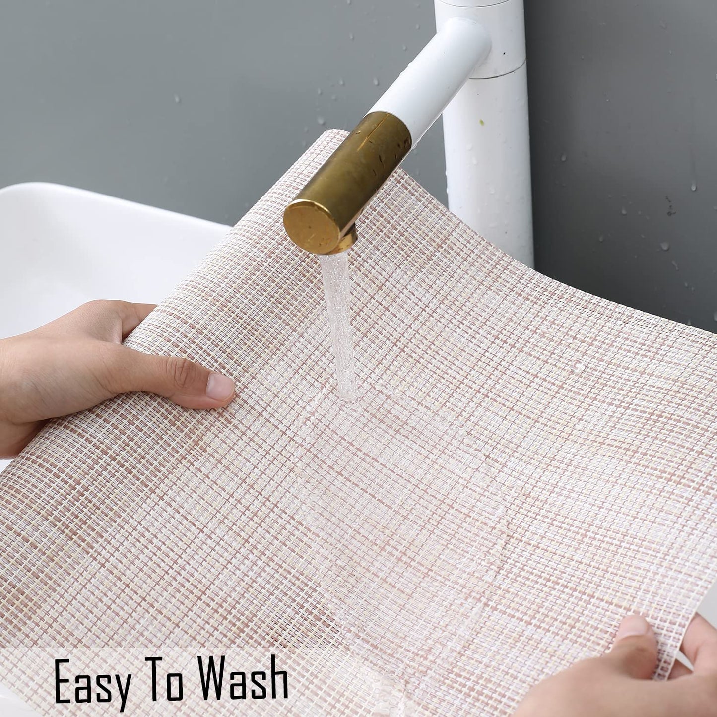 PVC Dining Table Mats, Beige