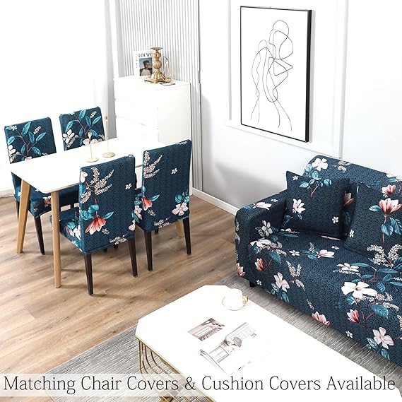 Elastic sofa cover and chair cover set