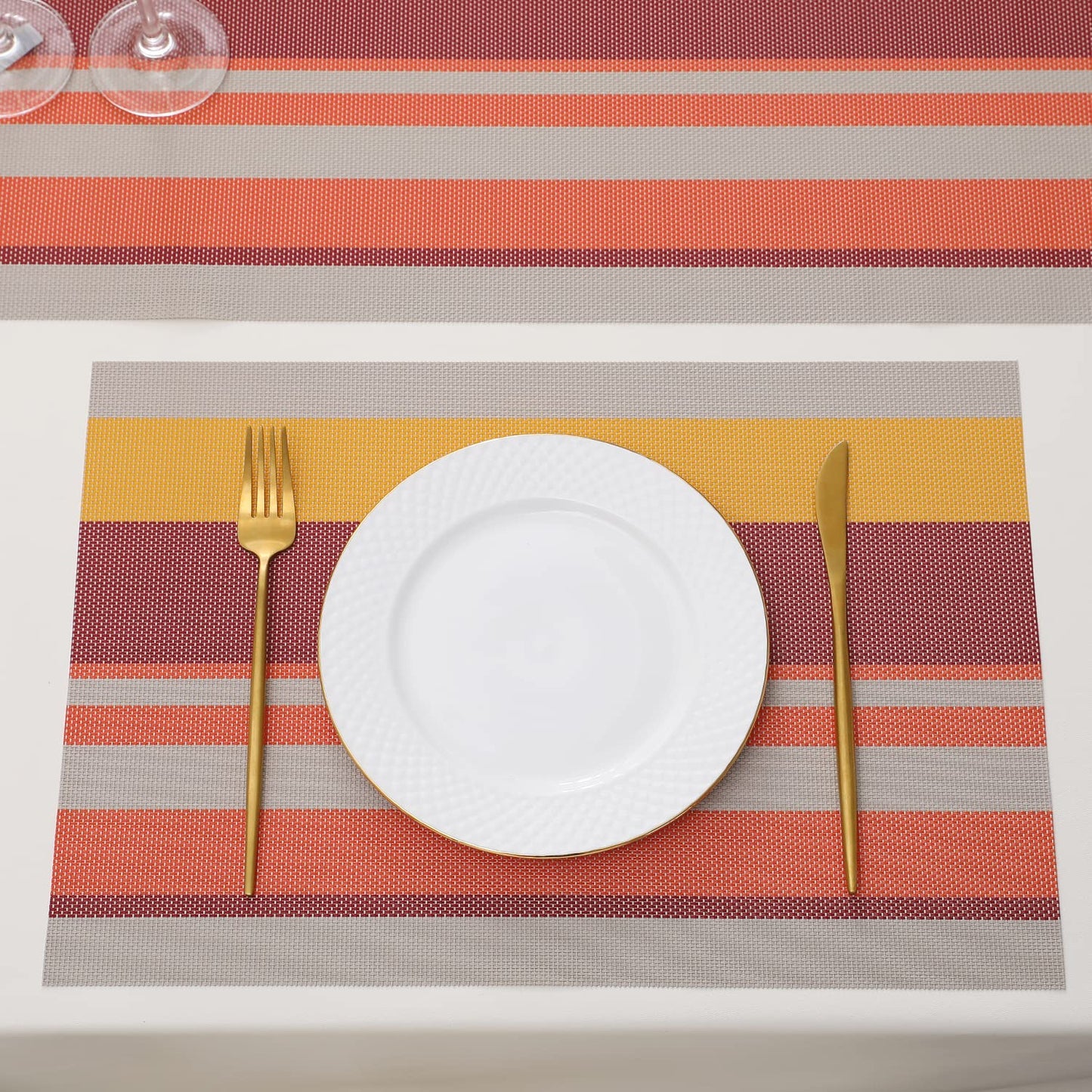 PVC Dining Table Mats, Multicolour