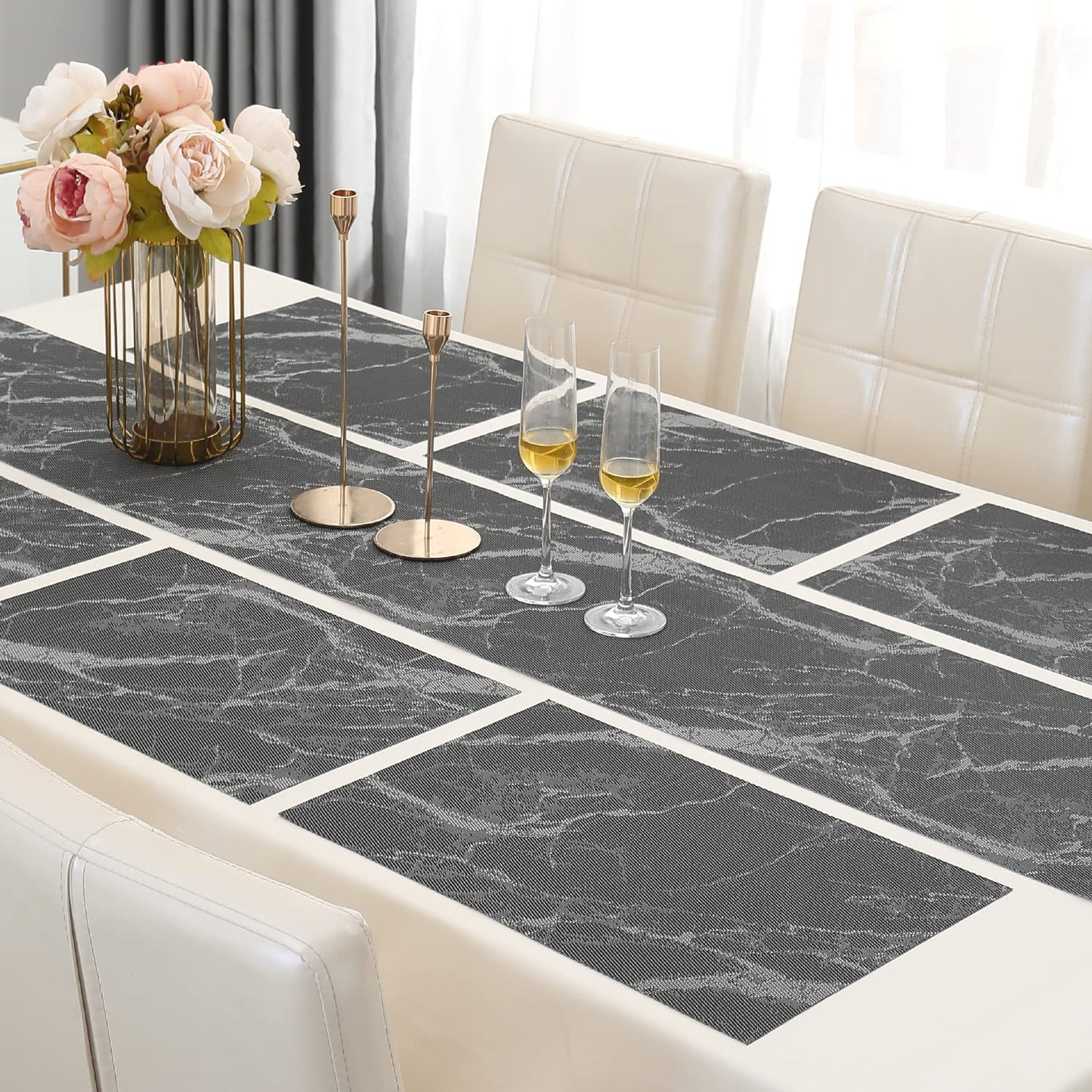PVC Dining Table Mats, Black
