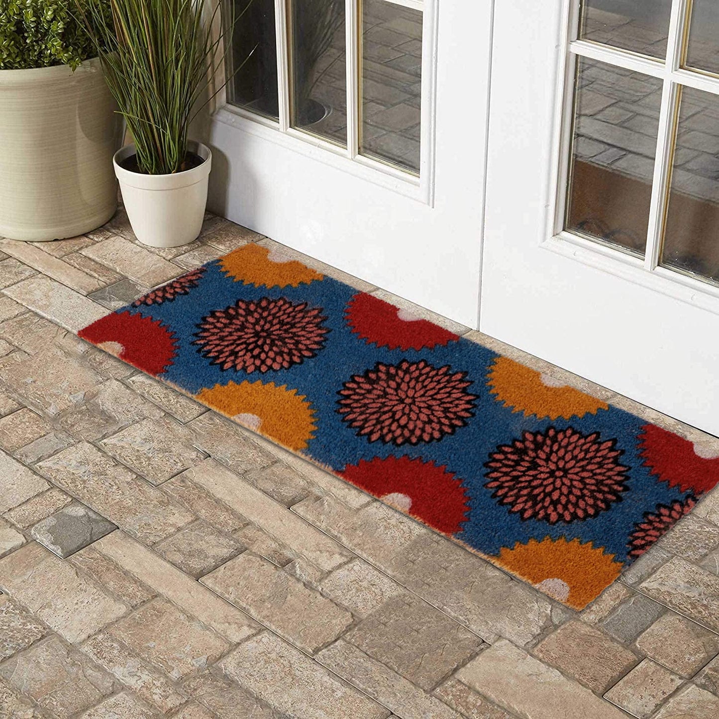 Coir Entrance Door Mat with Anti-Slip PVC Backing