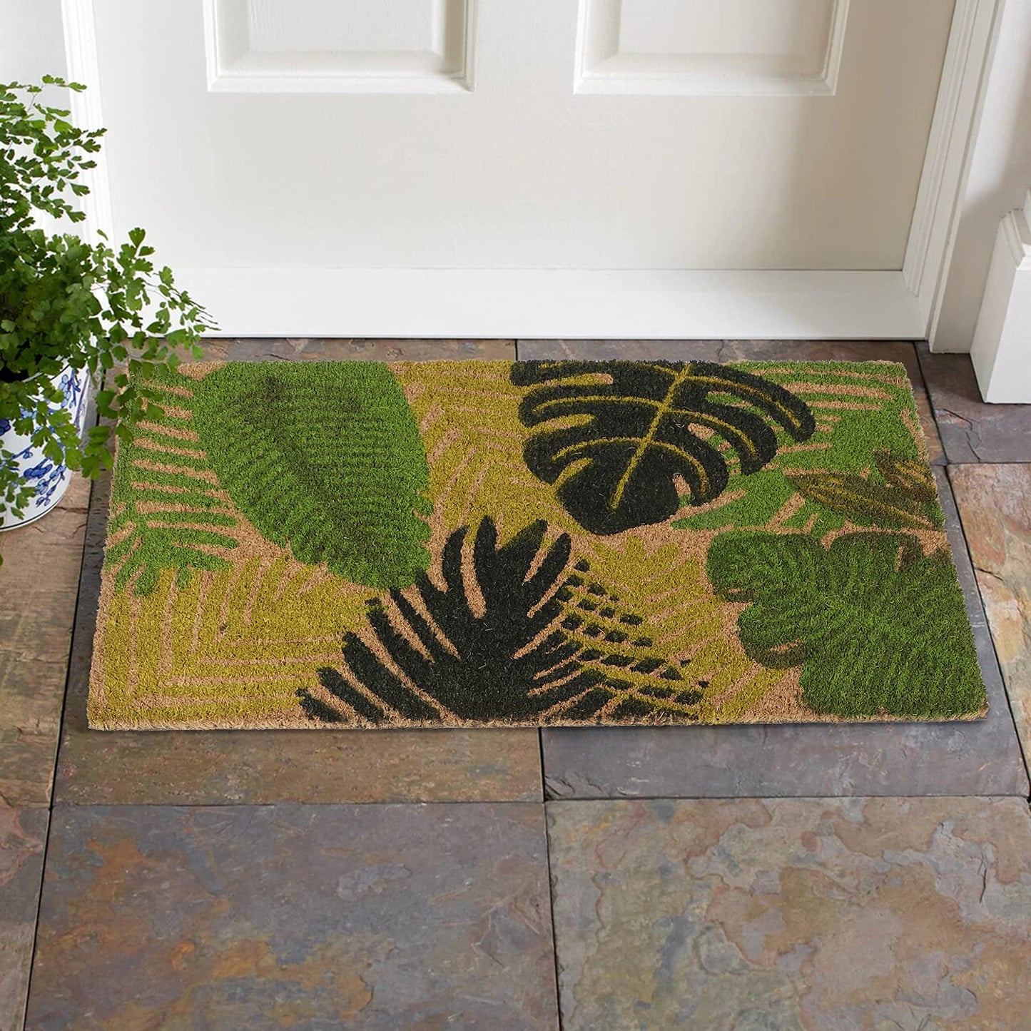 Coir Entrance Door Mat with Anti-Slip PVC Backing