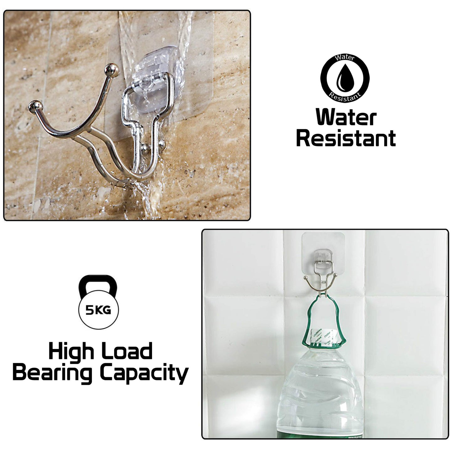 Magic Sticker Series Strong Adhesive Hooks, 4 Pieces