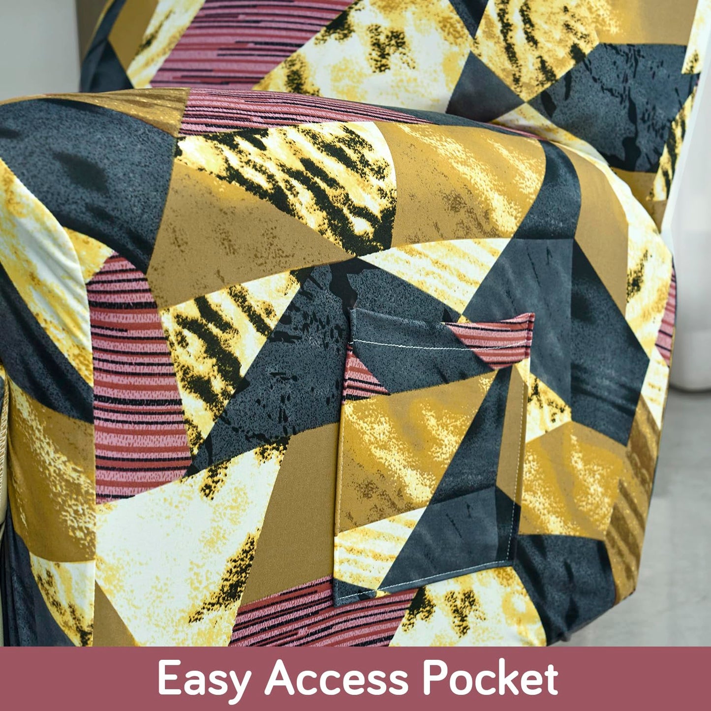 Recliner sofa covers with pockets