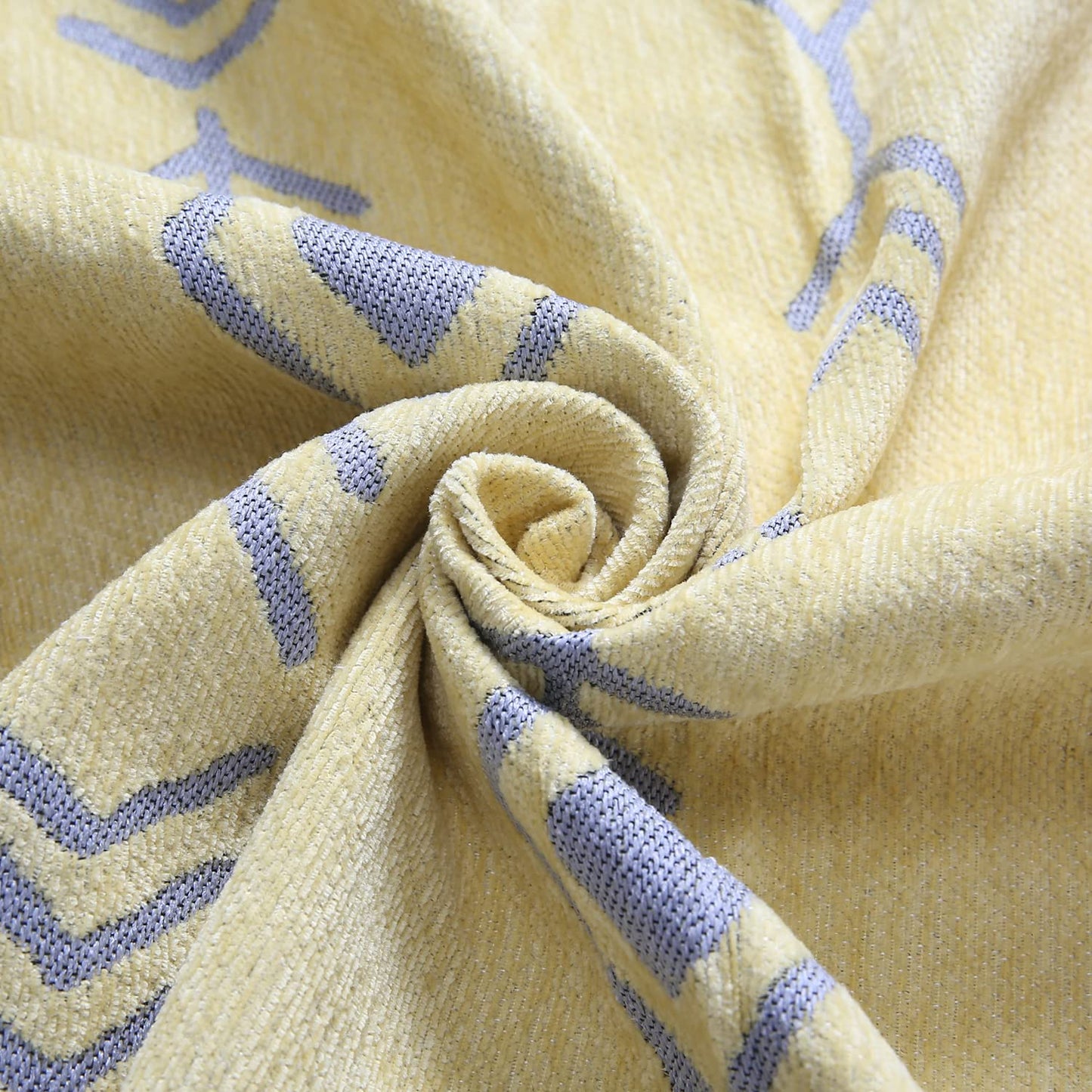 Yellow Aztec, Thick, Soft and Pet Friendly Chenille Sofa Cover Throw