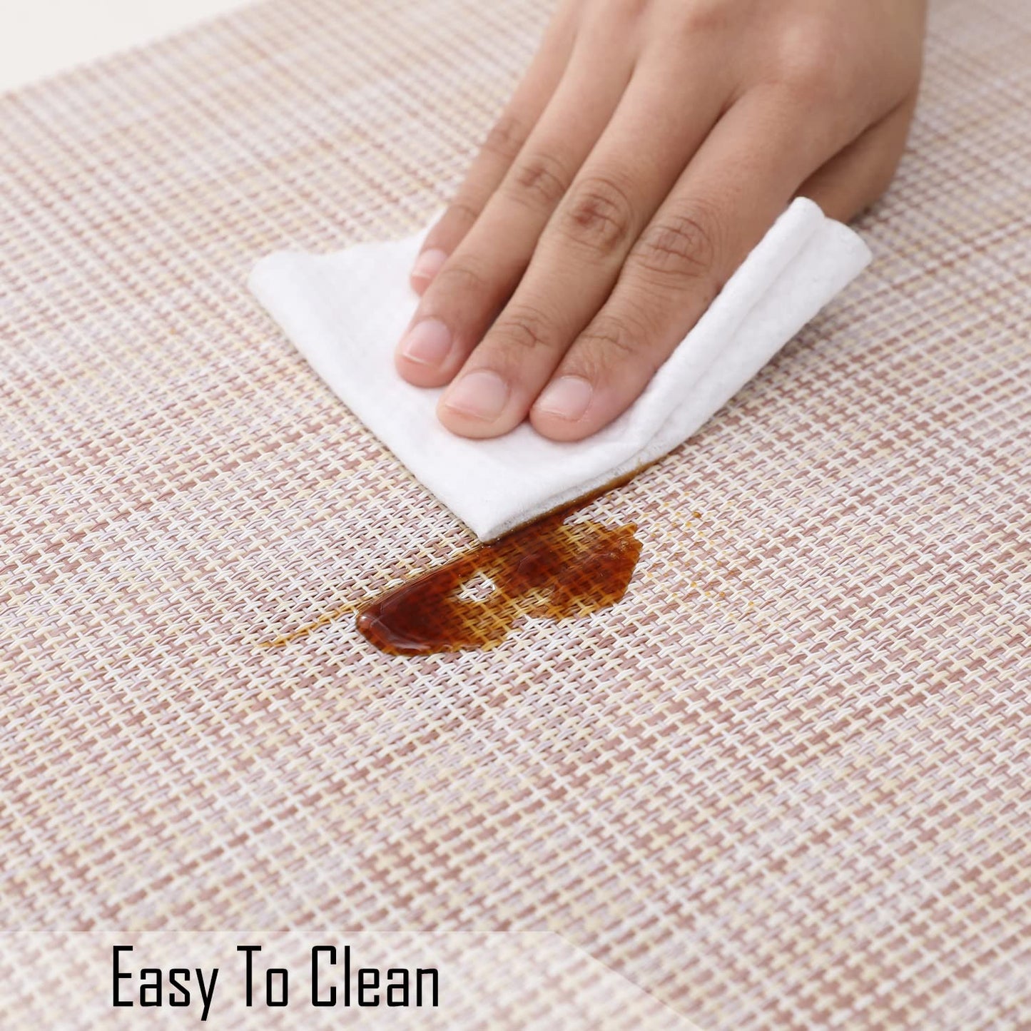 PVC Dining Table Mats, Beige