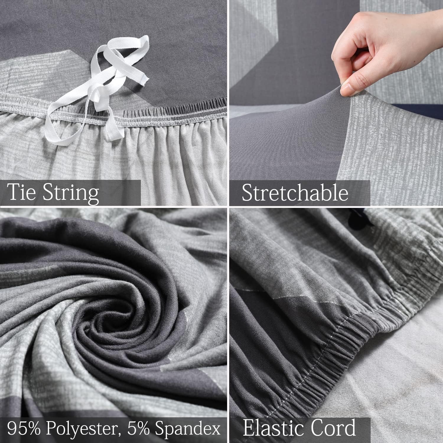 All Seater polyester stretchable sofa cover set
