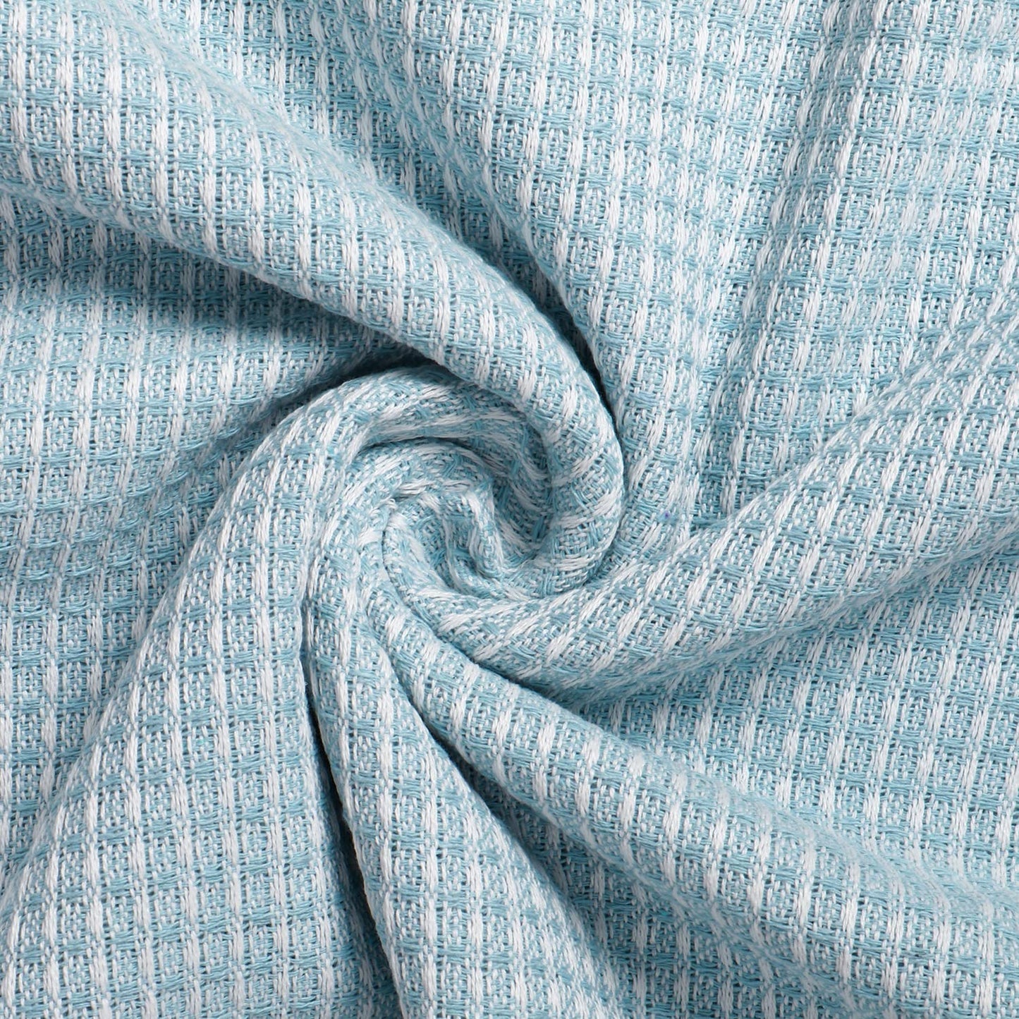 Breathable, soft Blue colour polycotton sofa throw material