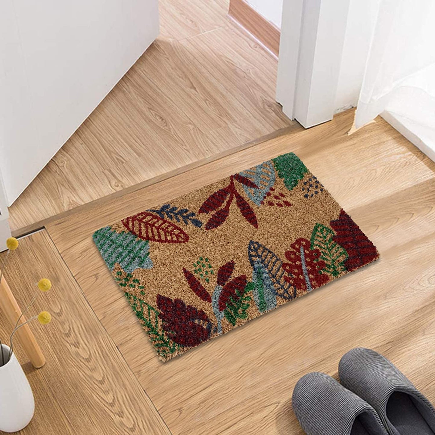 Coir Entrance Door Mat with Anti-Slip PVC Backing
