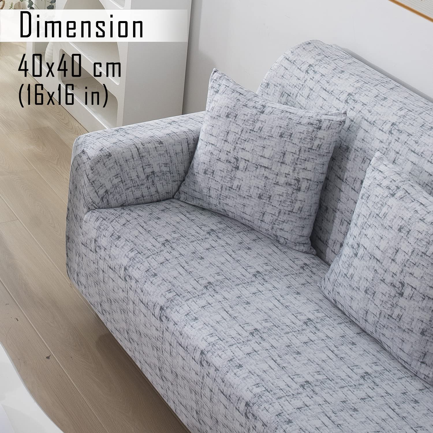 abstract grey lines zippered sofa cushion covers set of 2
