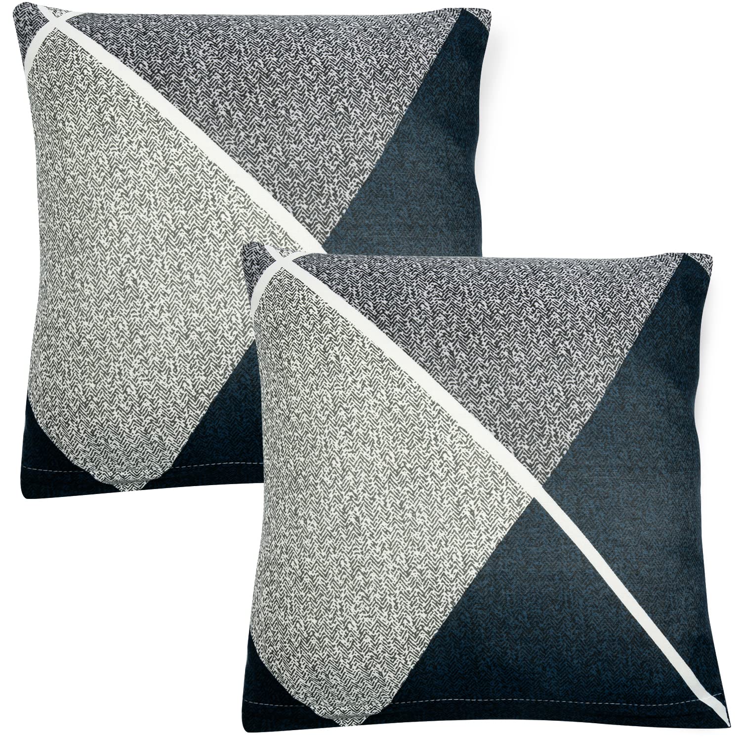 Cute Blue Rhombus Print square pillow covers online