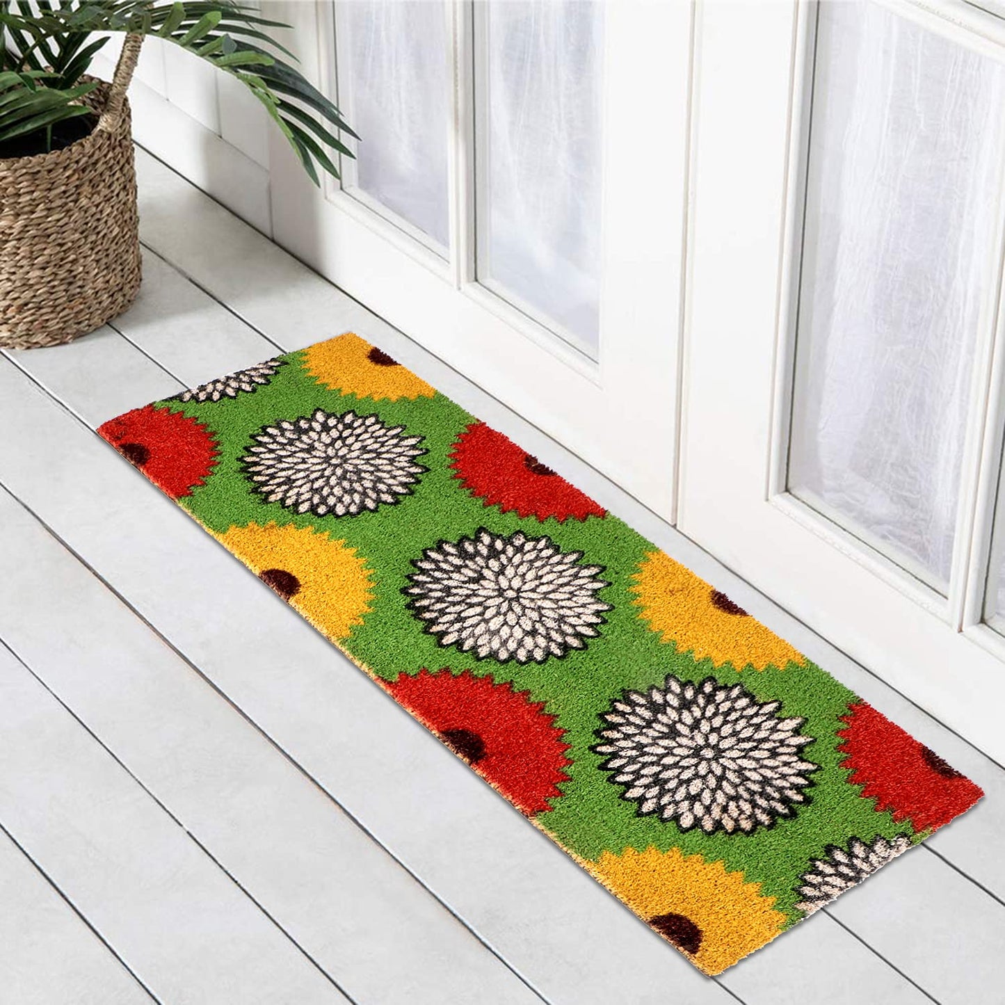 Coir Entrance Door Mat with Anti-Slip PVC Backing