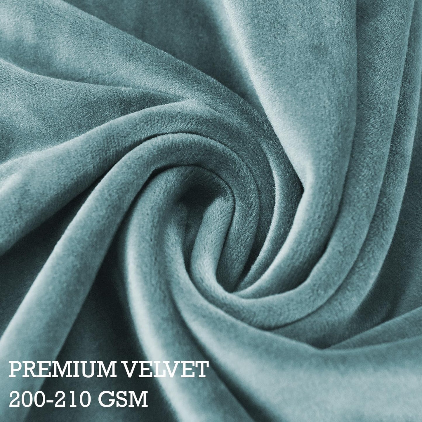 Sky Blue Stylish Premium Velvet Chair Cover for Wingback Chair