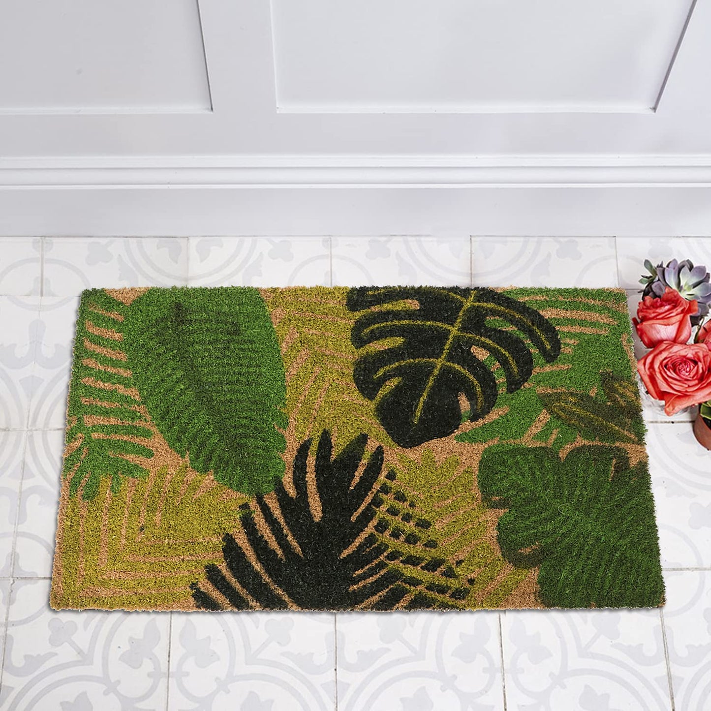 Coir Entrance Door Mat with Anti-Slip PVC Backing