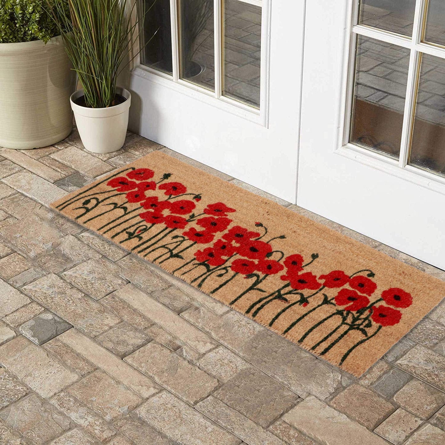 Coir Entrance Door Mat with Anti-Slip PVC Backing