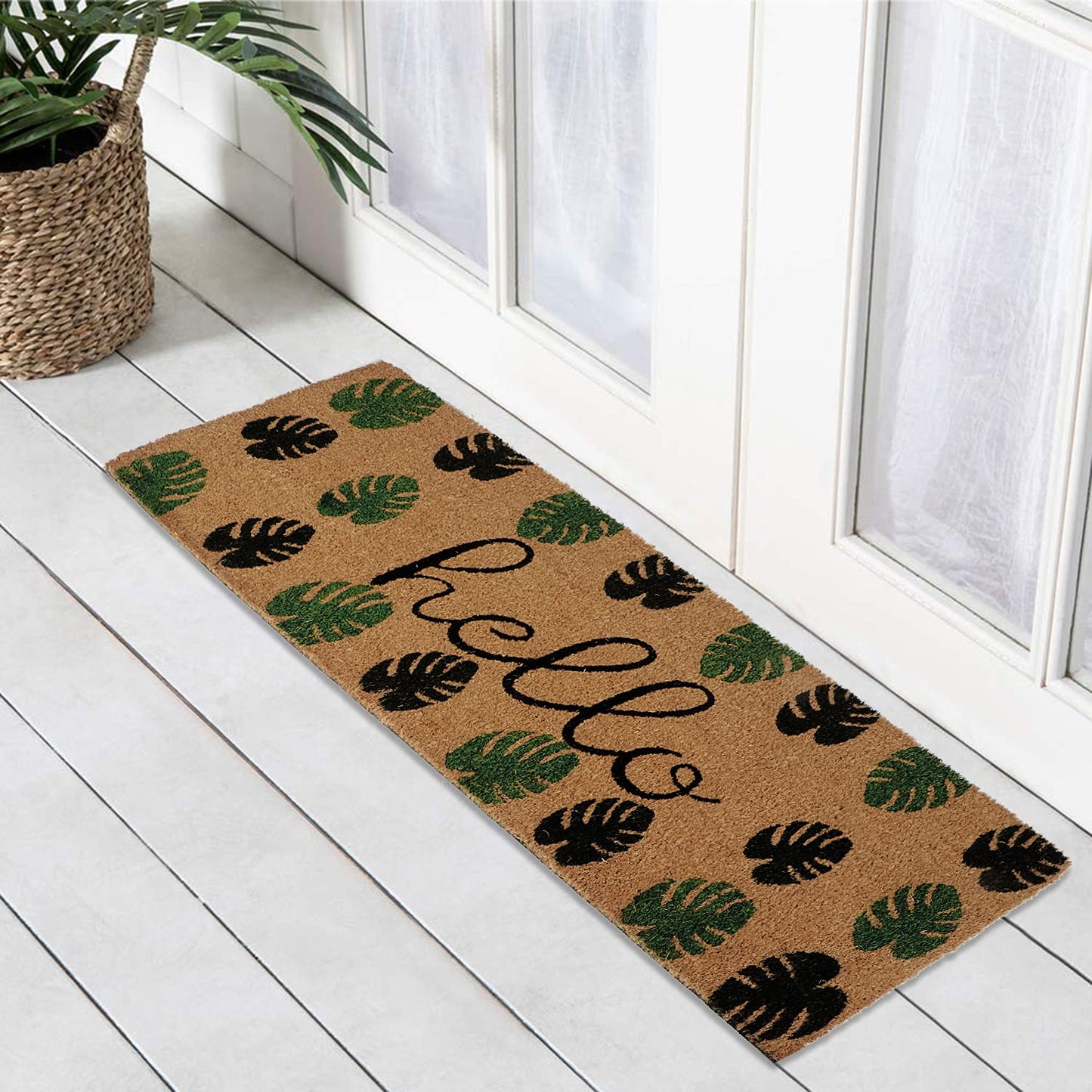 Coir Entrance Door Mat with Anti-Slip PVC Backing
