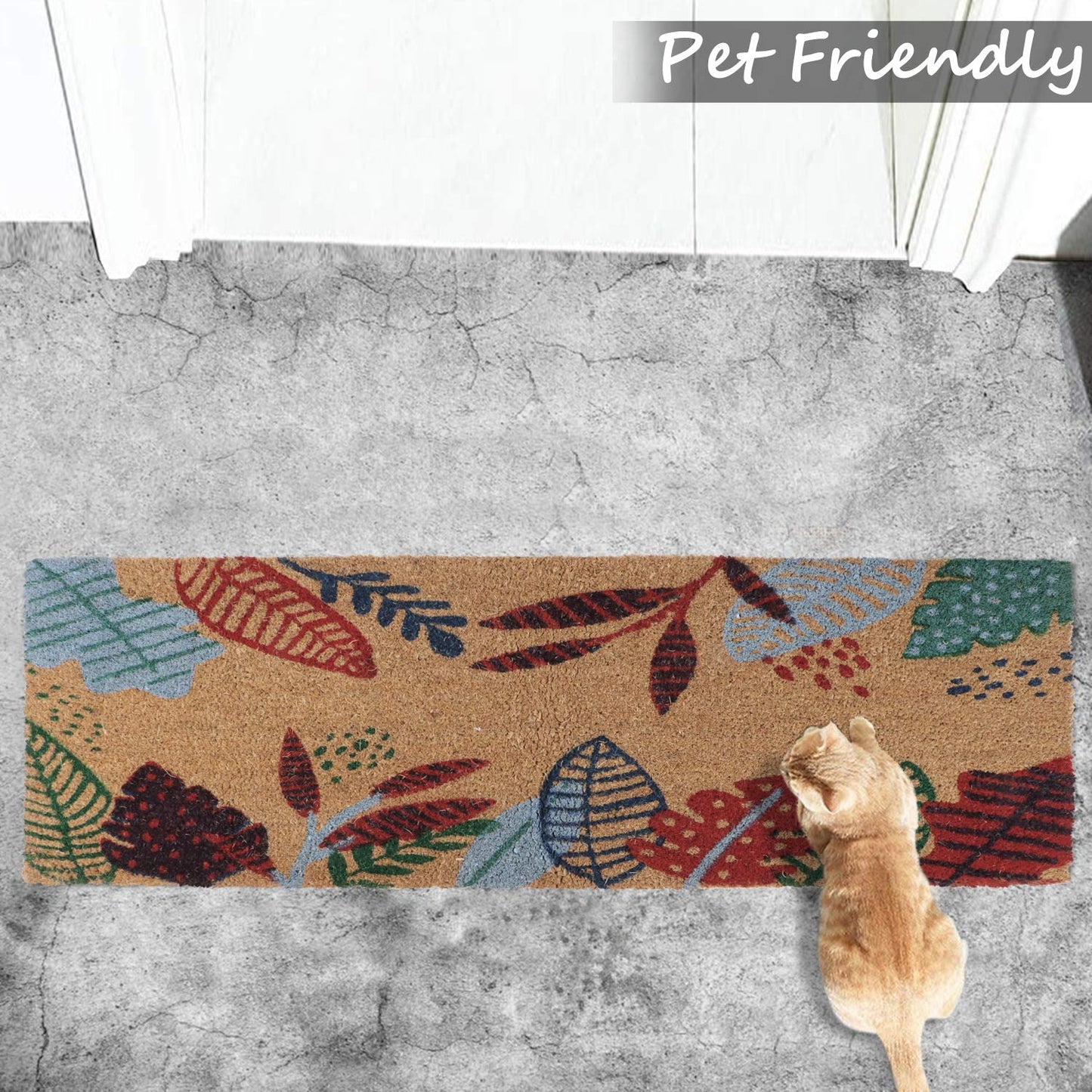 Coir Entrance Door Mat with Anti-Slip PVC Backing