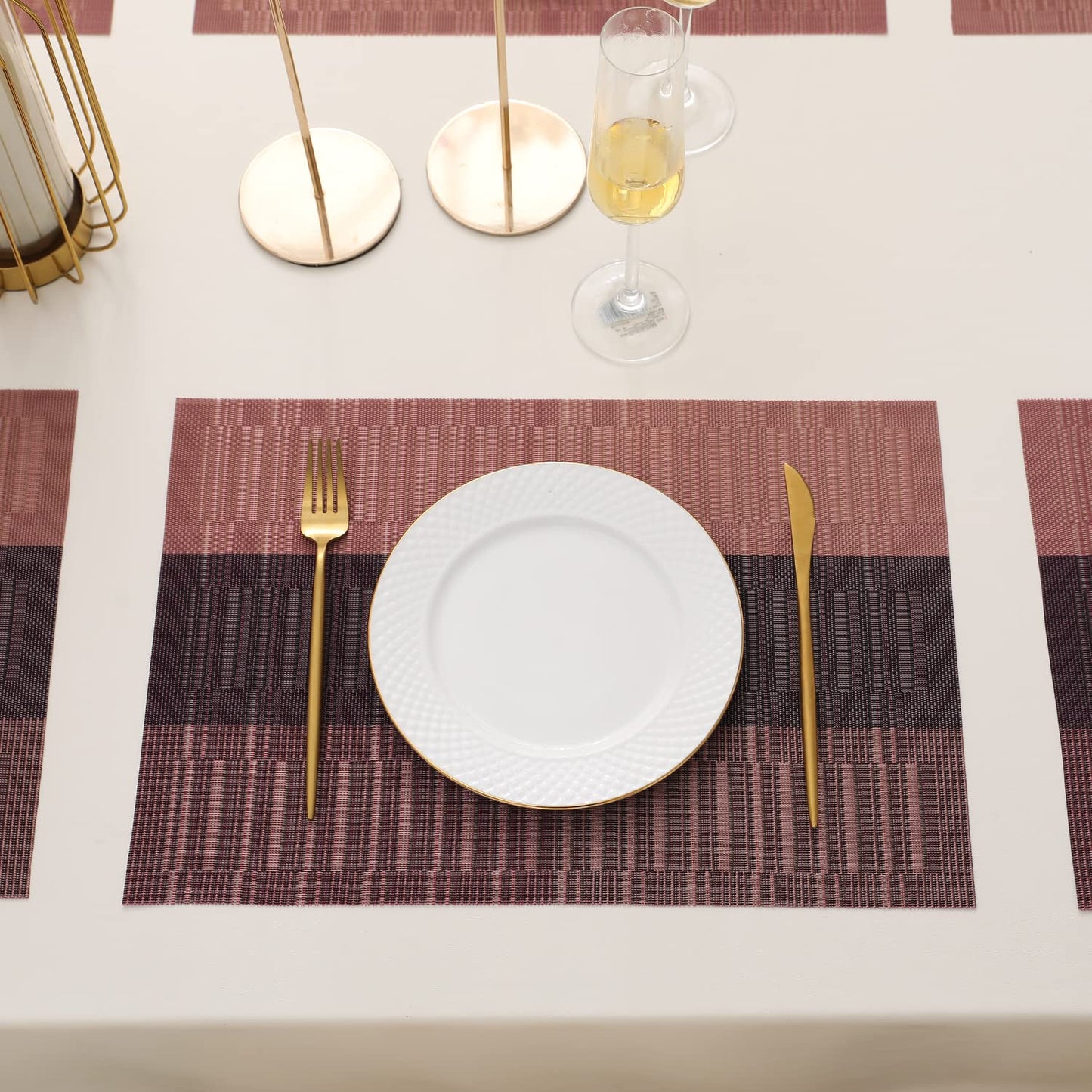 PVC Dining Table Mats, Wine