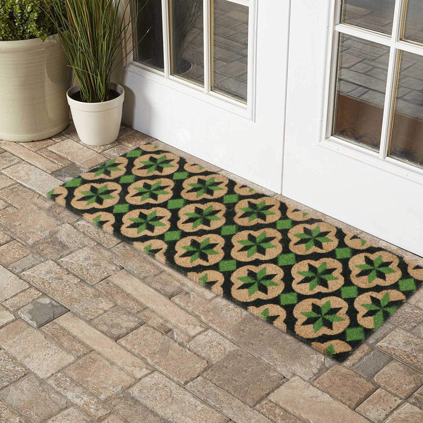 Coir Entrance Door Mat with Anti-Slip PVC Backing