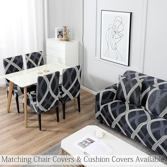Buy Shadow Grey Matching elastic covers for chairs and sofas