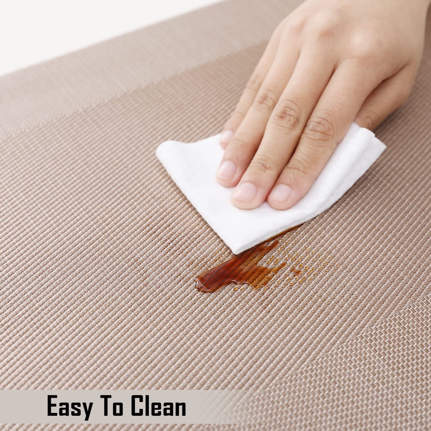 PVC Dining Table Mats, Beige