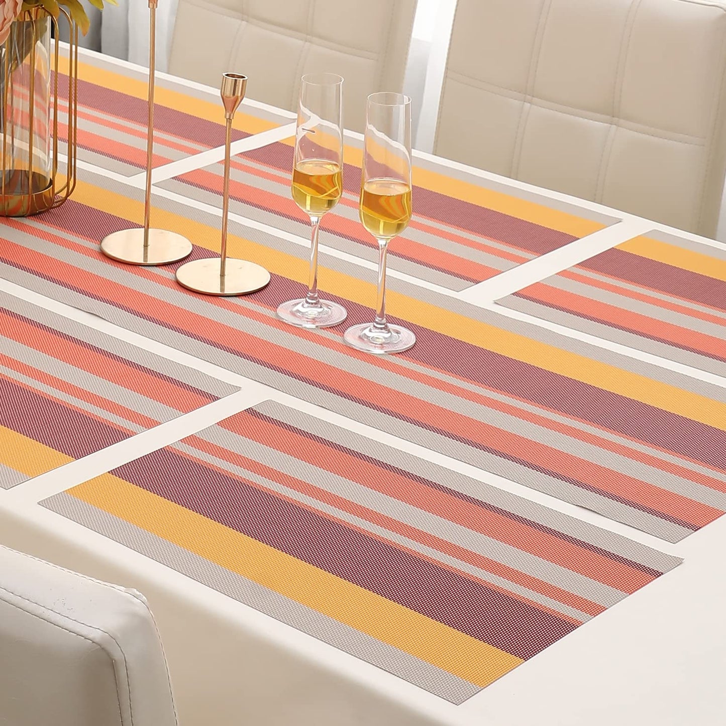 PVC Dining Table Mats, Multicolour