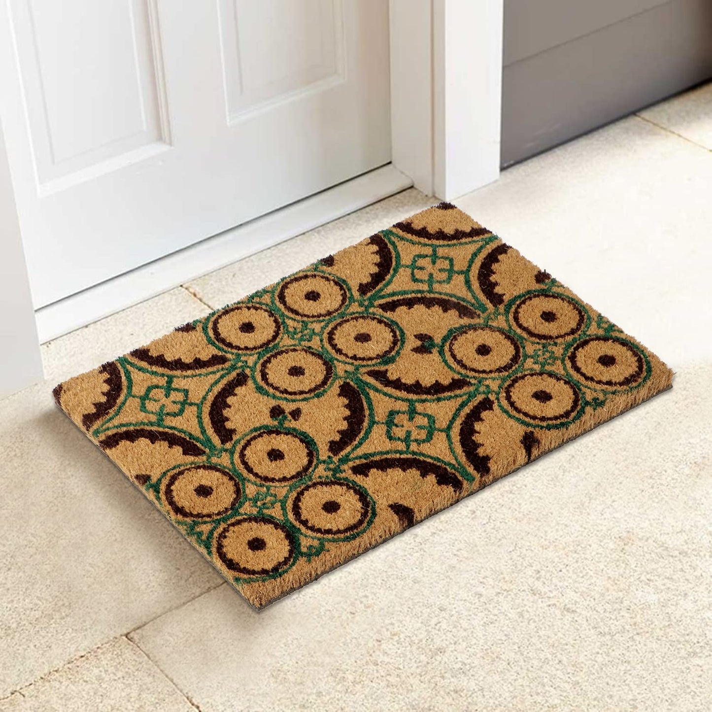 Coir Entrance Door Mat with Anti-Slip PVC Backing