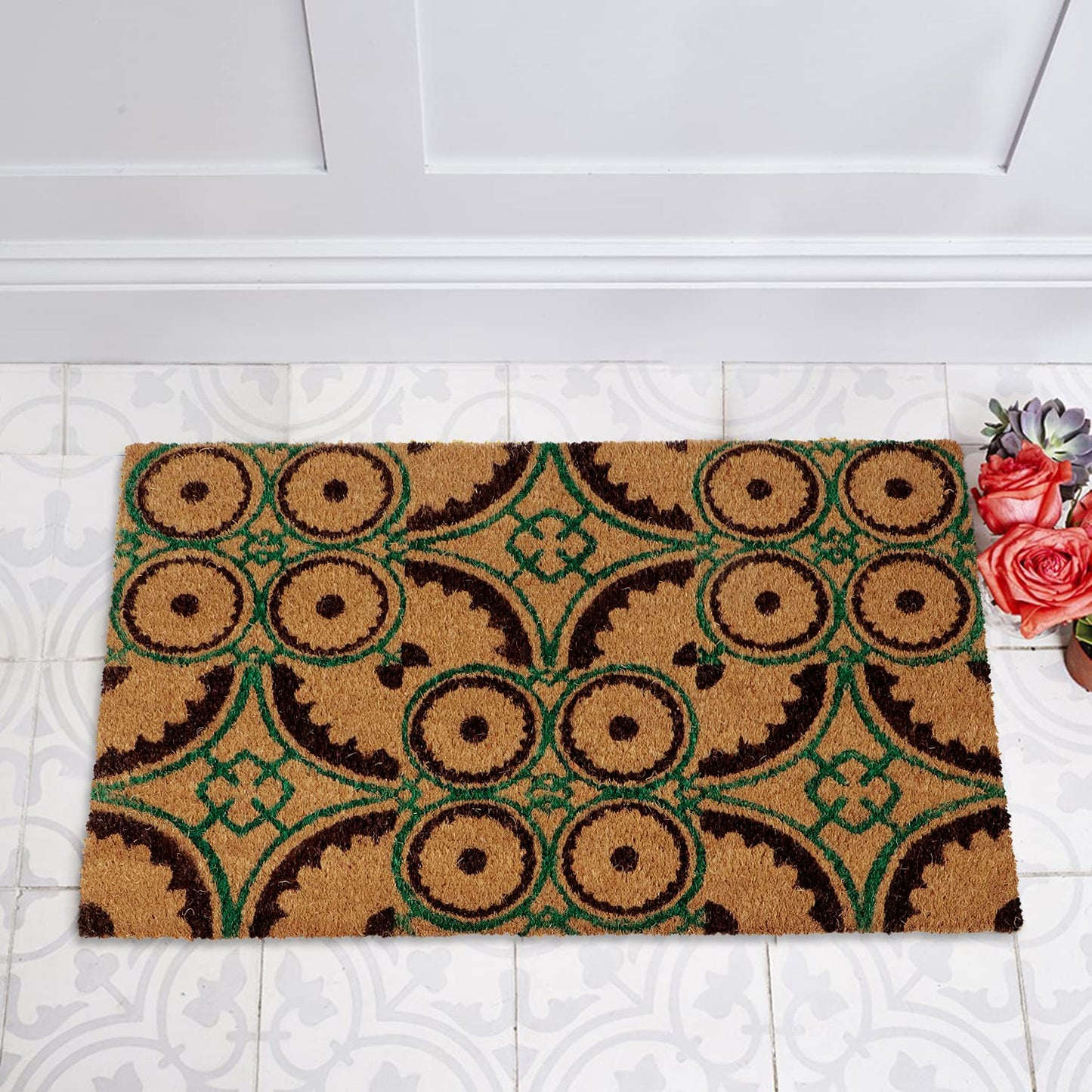 Coir Entrance Door Mat with Anti-Slip PVC Backing