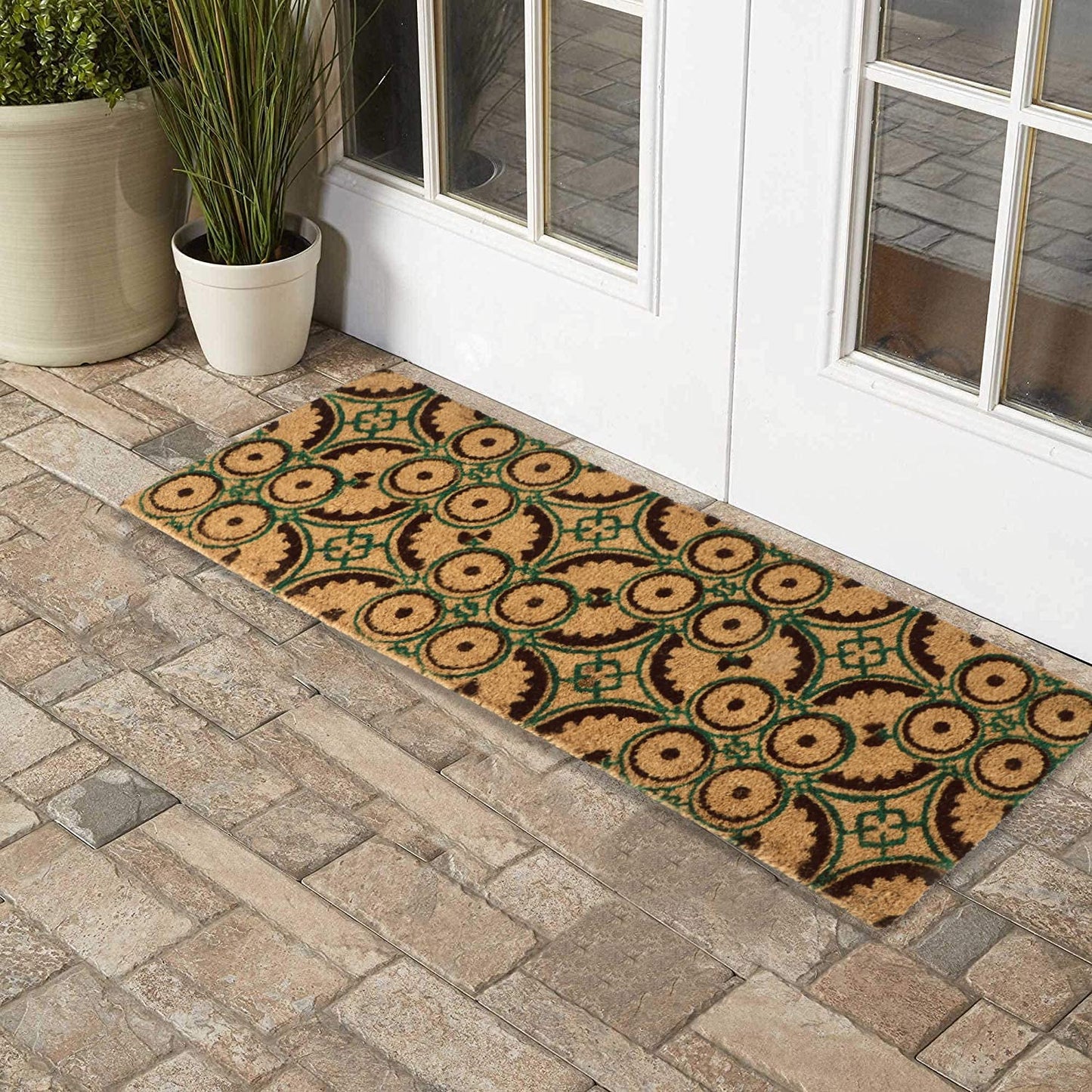 Coir Entrance Door Mat with Anti-Slip PVC Backing