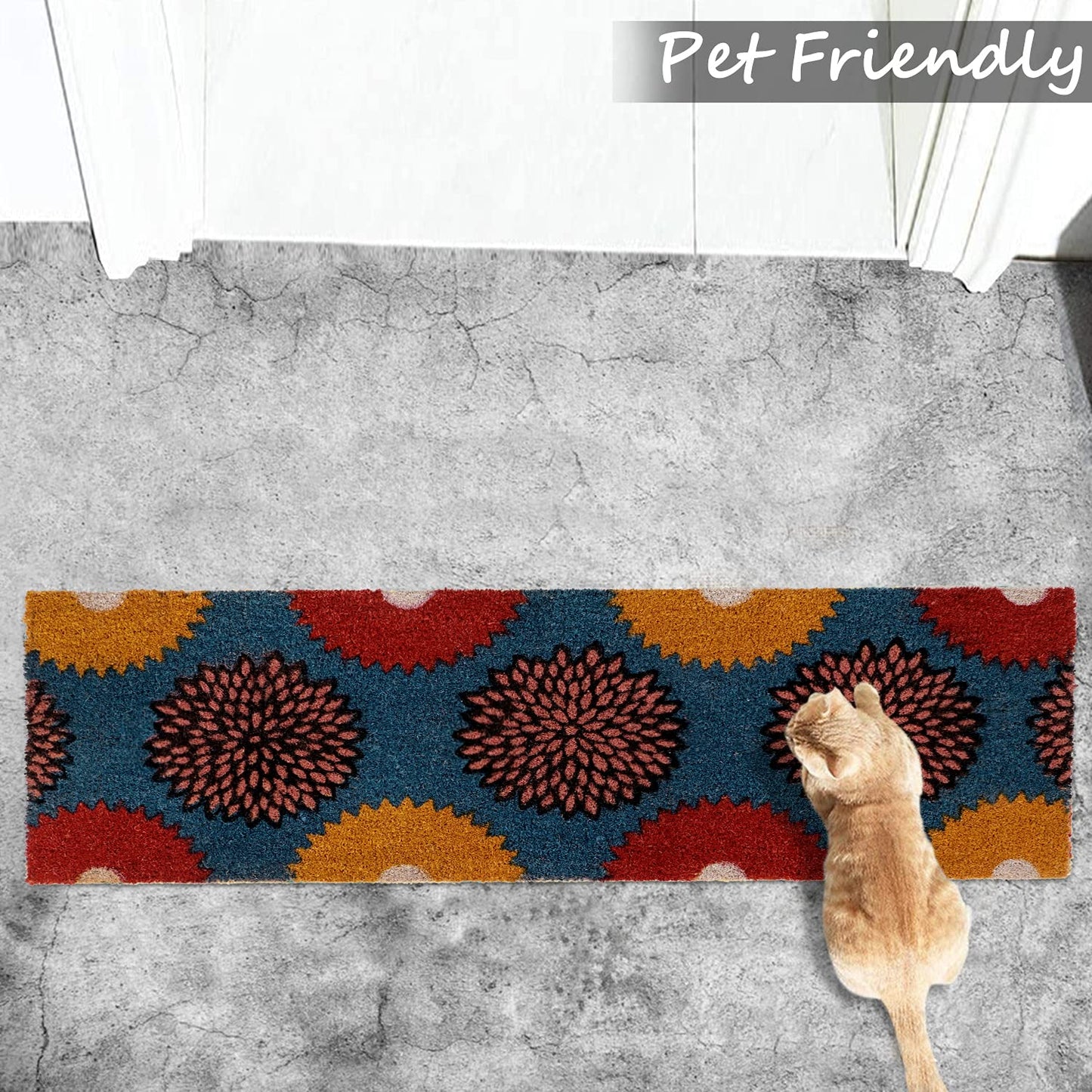 Coir Entrance Door Mat with Anti-Slip PVC Backing