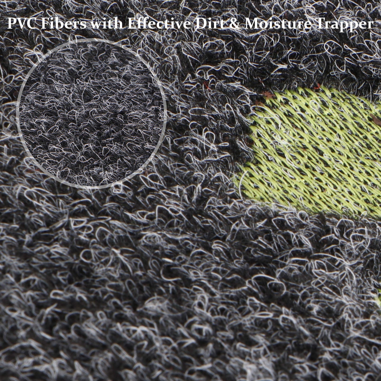 Antislip Rubber Back Dirt Trapper Inside Outside Main Door Mats for Entrance Big Size, 45 x 70 cm, Grey