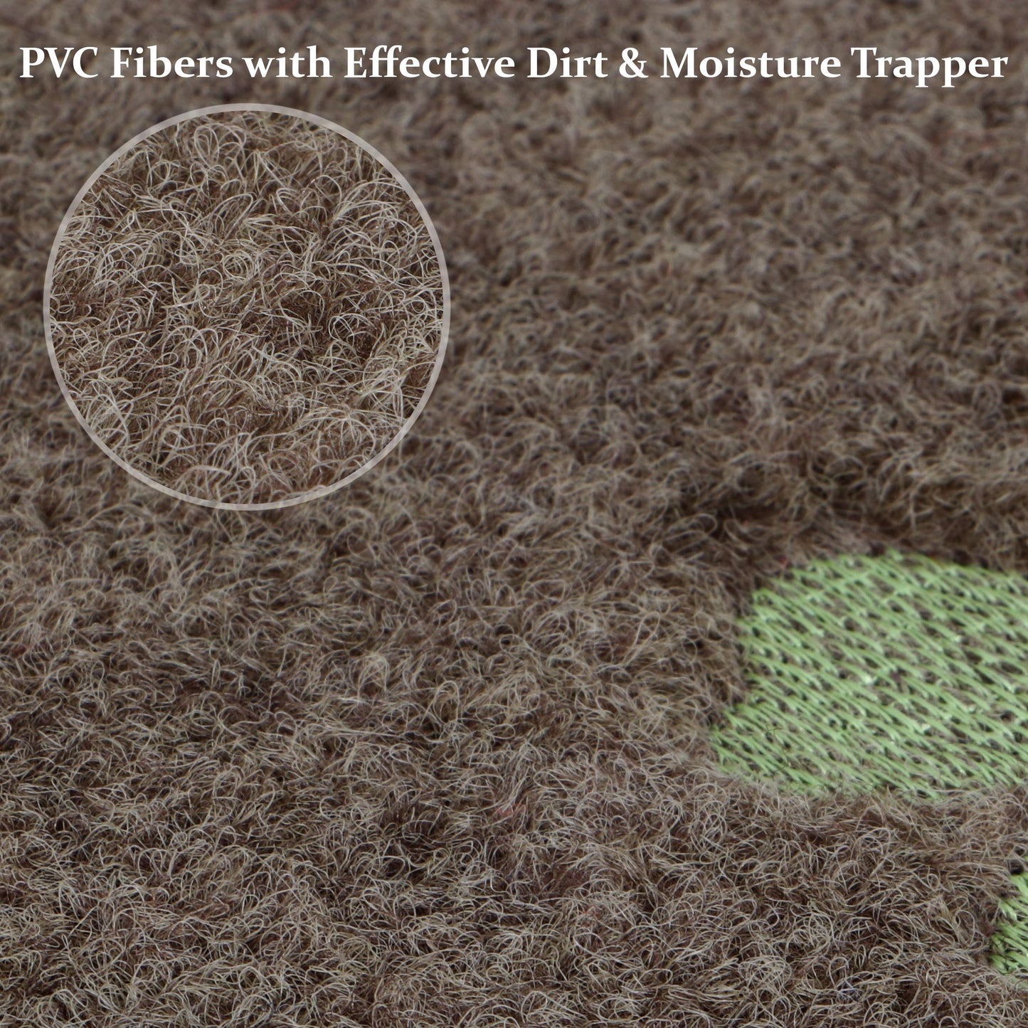 Rubber Back Dirt Trapper Inside Outside Main Door Mats for Entrance Big Size, 45 x 70 cm, Brown