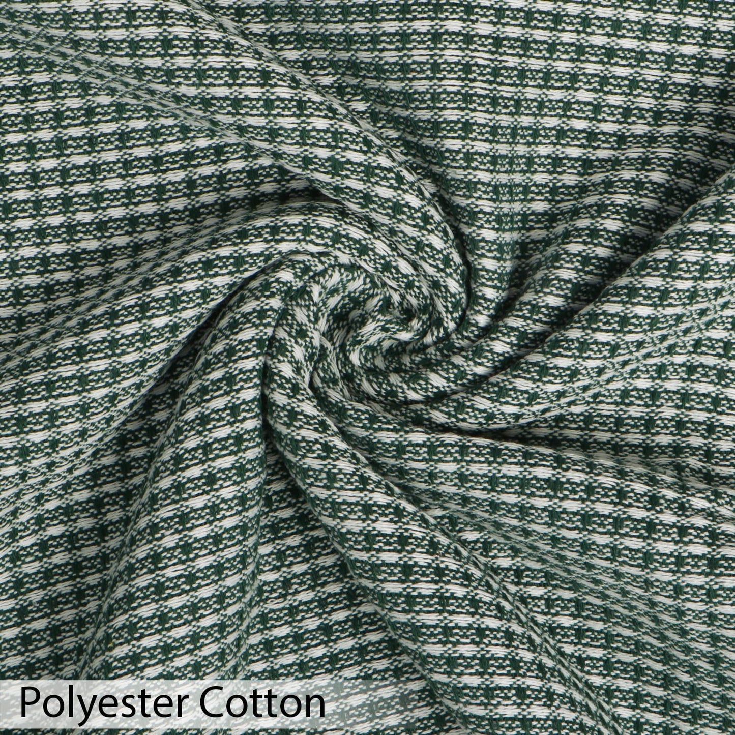Breathable, soft Bottle Green colour polycotton sofa throw material