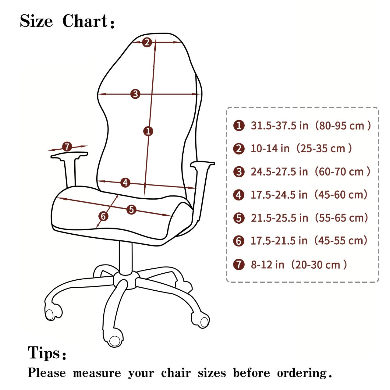 Gaming Chair Cover Stretchable Elastic Jacquard Computer Rotating Chair Seat Covers Slipcover, Pink