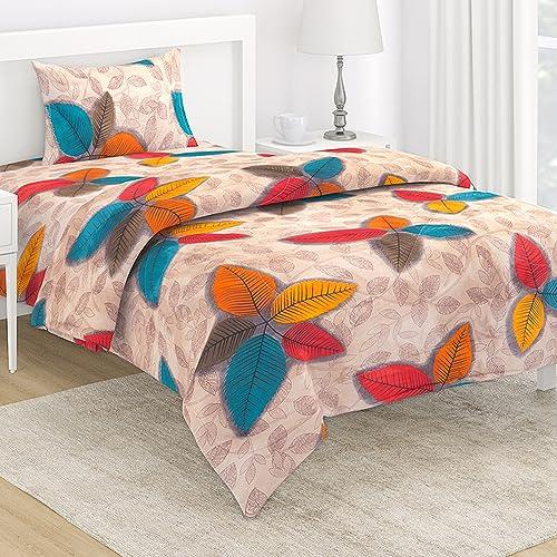 Buy AC Comforter Blanket for Single Bed – Natural Beige Chestnut Leaves