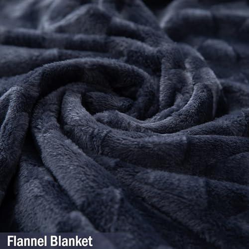 Dark Grey Colour soft AC Blanket Double Bed | HOKIPO