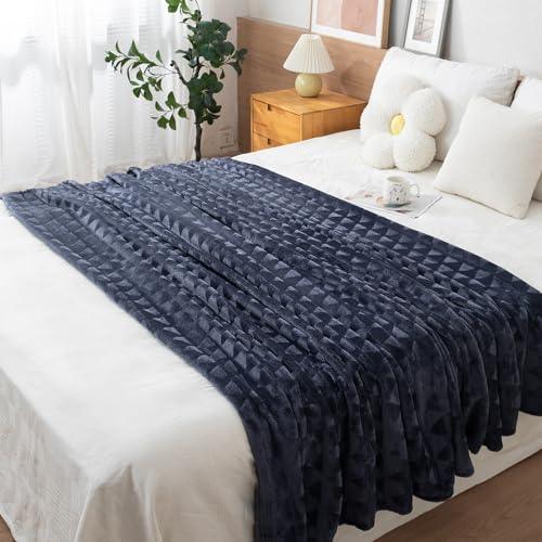 Dark Grey Colour Warm AC Blanket Double Bed | HOKIPO